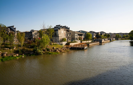 Caishiji Scenic Area, Ma'anshan City, Anhui Provinceのeditorial素材