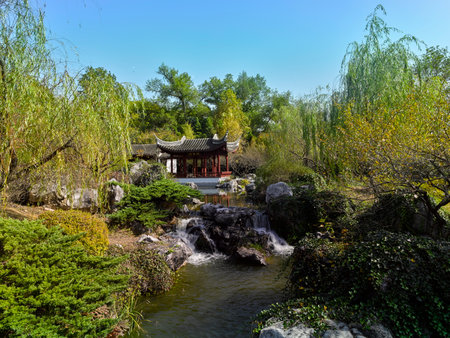 Li Bai Memorial Hall, Caishiji Scenic Area, Ma'anshan City, Anhui Provinceのeditorial素材