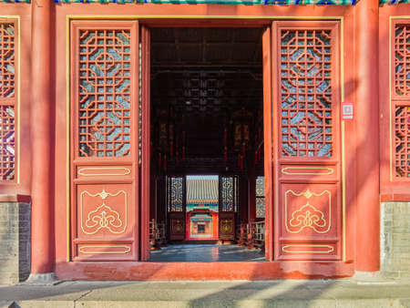 China, Hebei Province, Shijiazhuang City, Zhengding County, Rongguo Mansion Tourist Attractionのeditorial素材