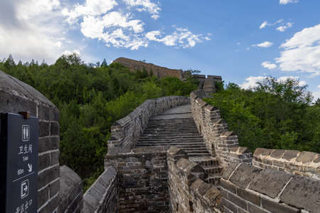 Jinshanling Great Wall Scenic Area, Luanping County, Chengde City, Hebei Province, Chinaの写真素材