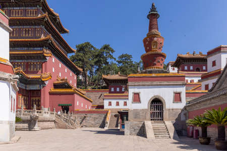 Puning Temple, Chengde City, Hebei Province, Chinaのeditorial素材