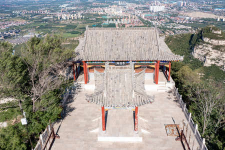 2021-06-18, Hanxin Temple at Baoduzhai Scenic Area  Hebei Province, Shijiazhuang City, China.のeditorial素材