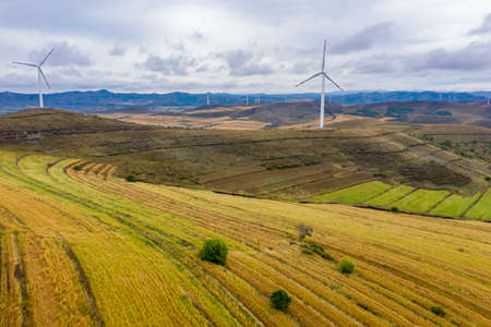 2021-09-16 Aerial photo of natural scenery in Guyuan County, Zhangjiakou City, Hebei Province, China