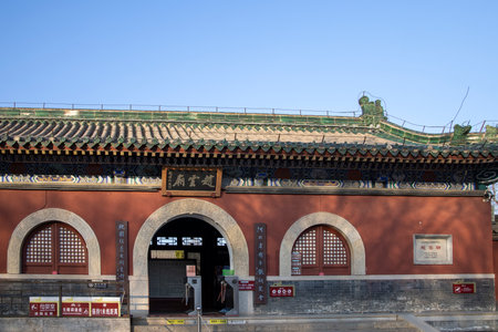 2021-12-12 China, Hebei Province, Shijiazhuang City, Zhengding County, Zhaoyun Templeのeditorial素材