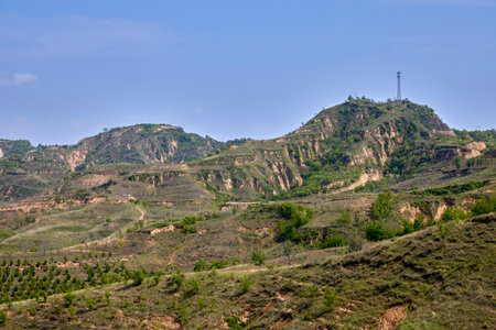 Mountain landscape in China, close to Beijing, Hebei Province.
