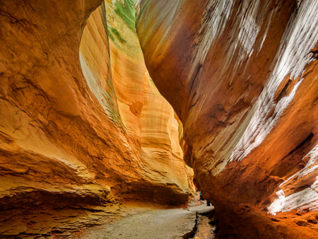 Antelope Canyon is a slot canyon in the Navajo Reservation near Page, Arizona, United States.の写真素材