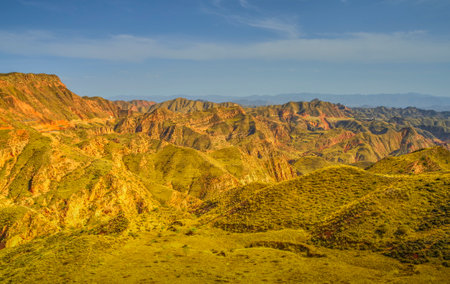 Colorful mountains in Peru, South America. Beautiful landscapeの写真素材