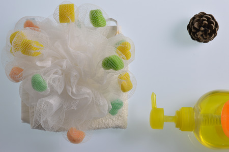 Bath flower and bathの写真素材