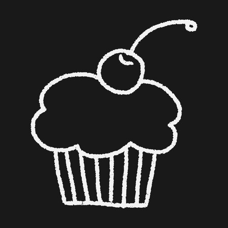 cake doodle drawingのイラスト素材