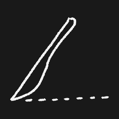Scalpel doodle drawingのイラスト素材