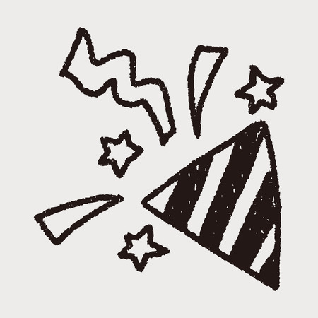 Cracker doodle drawingのイラスト素材