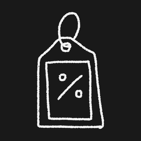 tag doodle drawingのイラスト素材