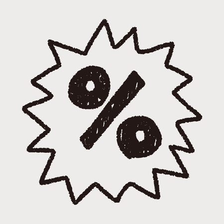Operation symbol doodle drawingのイラスト素材