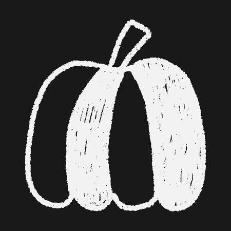 pumpkin doodle drawingのイラスト素材