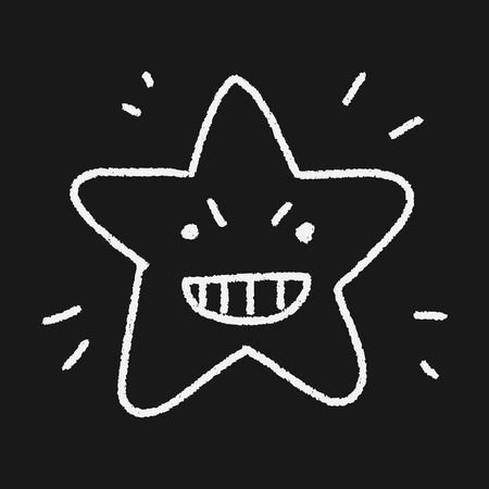 doodle starのイラスト素材