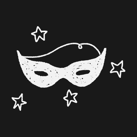doodle Maskのイラスト素材