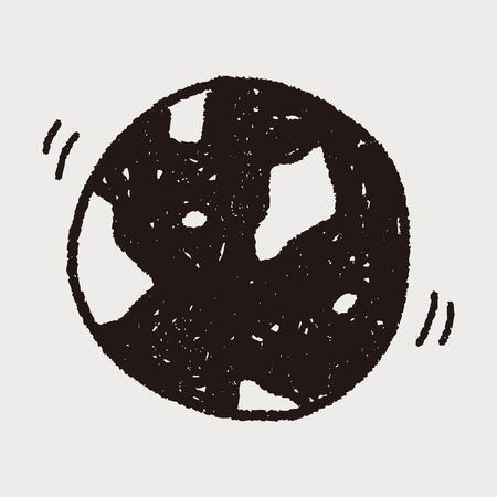 doodle Earthのイラスト素材