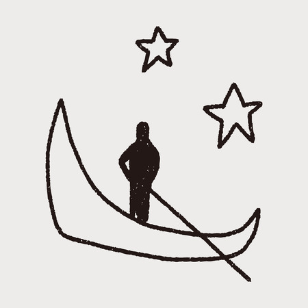 doodle veniceのイラスト素材