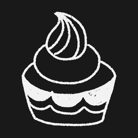 doodle cakeのイラスト素材