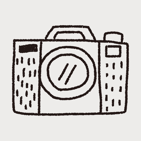 doodle cameraのイラスト素材