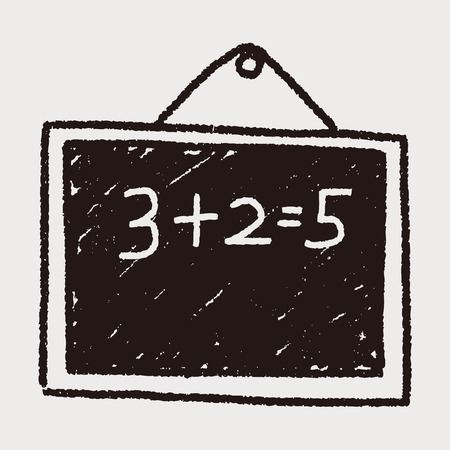 Doodle Blackboardのイラスト素材