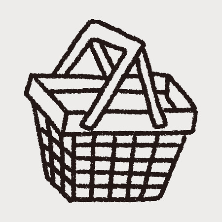 Doodle Basketのイラスト素材