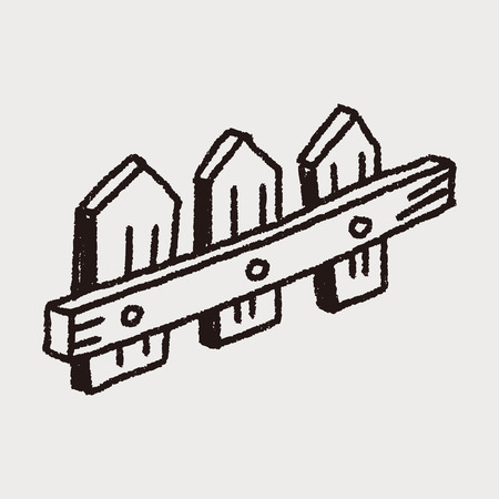 Doodle Fencesのイラスト素材