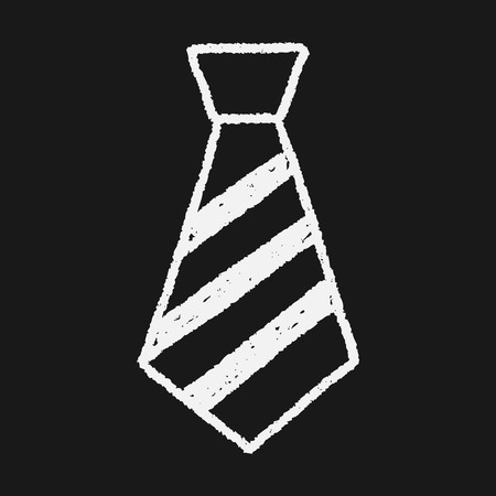 doodle tieのイラスト素材