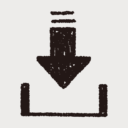 Doodle Downloadのイラスト素材
