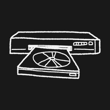 Doodle Disc playerのイラスト素材