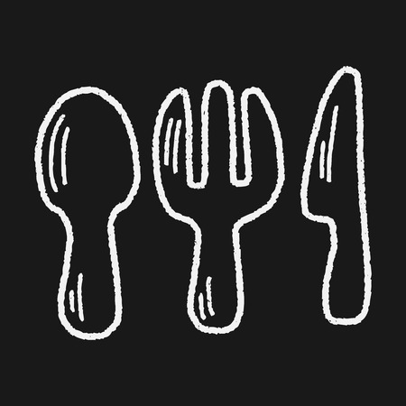 Doodle Tablewareのイラスト素材