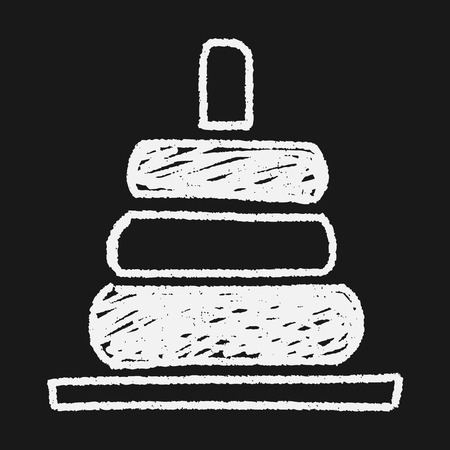 Doodle pyramidのイラスト素材