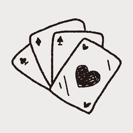 Doodle Pokerのイラスト素材