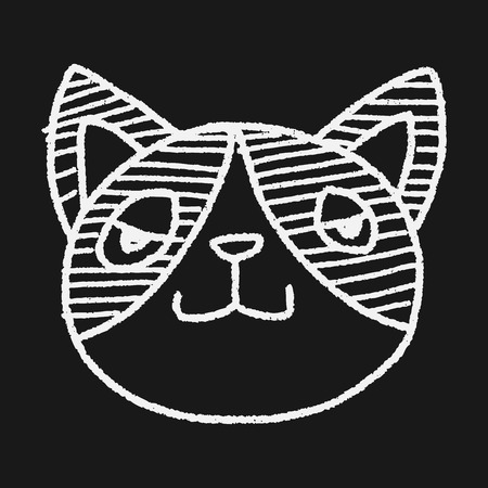 Doodle Catのイラスト素材