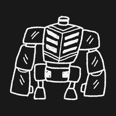 Doodle Robotのイラスト素材