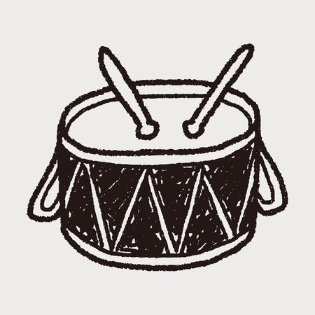 Doodle Toy Drumのイラスト素材