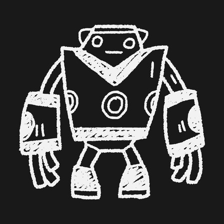 Doodle Robotのイラスト素材