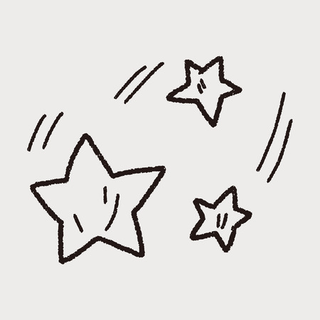 Doodle Meteorのイラスト素材