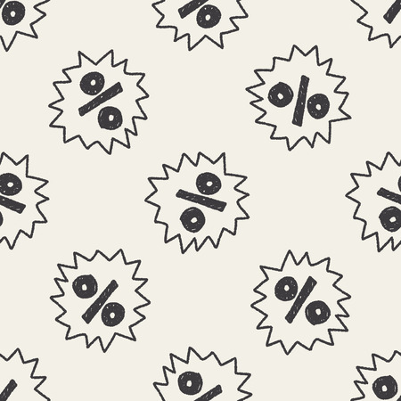 Operation symbol doodle drawing seamless pattern backgroundのイラスト素材