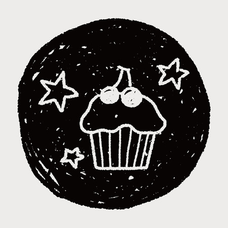 doodle cakeのイラスト素材
