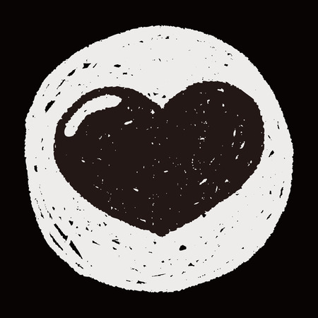 Doodle Heartのイラスト素材