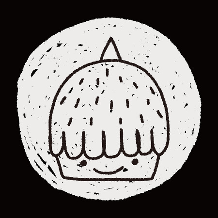 doodle cakeのイラスト素材