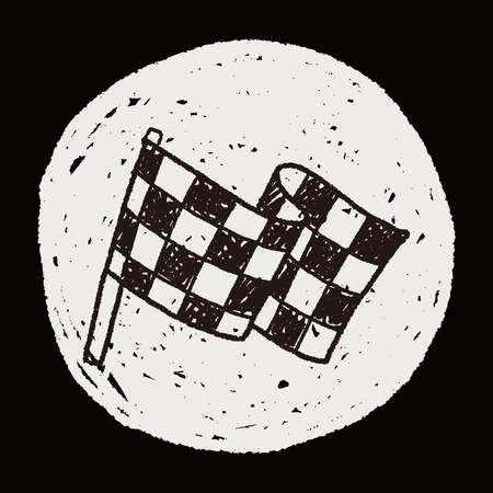 Doodle Flagのイラスト素材