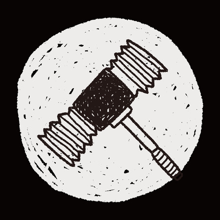 Doodle Toy Hammerのイラスト素材