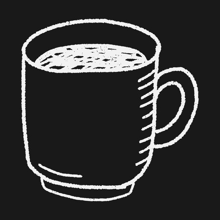 coffee doodle drawingのイラスト素材