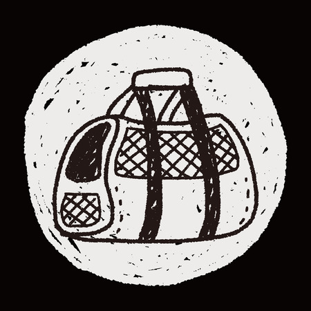 doodle pet carrierのイラスト素材