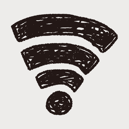 doodle wirelessのイラスト素材