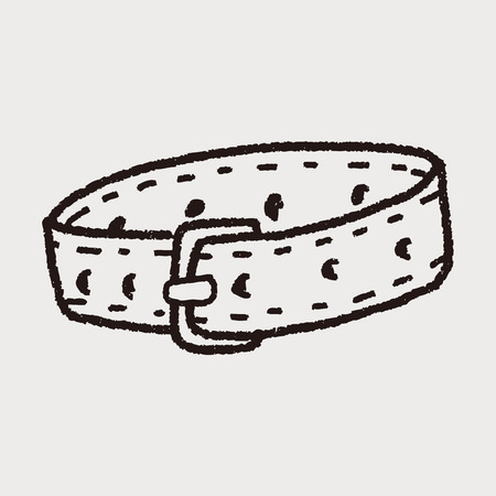 doodle pet collarのイラスト素材