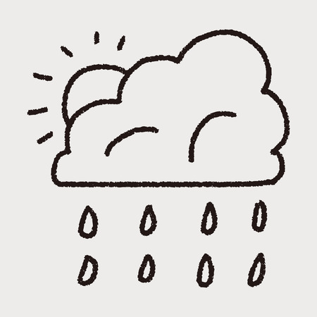 Environmental protection concept; Conserve water, protect the environment; doodleのイラスト素材