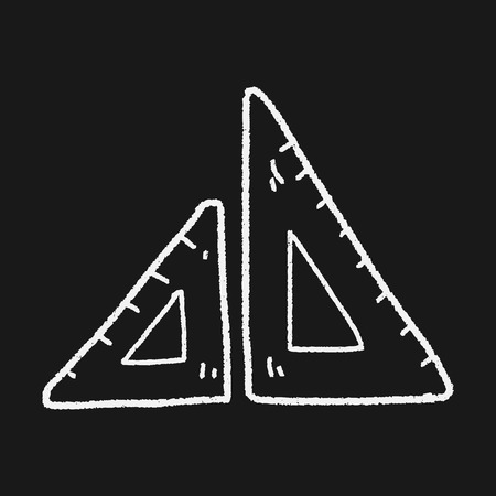 doodle rulerのイラスト素材